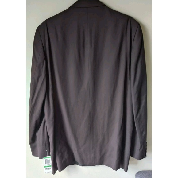 Alfani Men's Black Blazer Sports Coat Suit Jacket Size‎ Large NWT Pinstripe - Picture 2 of 6